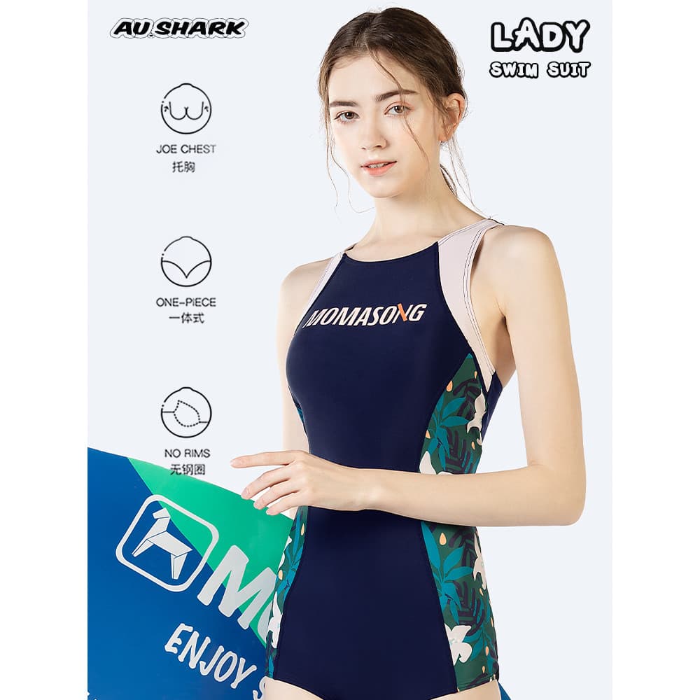 Treinamento profissional gelo sentido Lycra maiô feminino de uma peça maiô de secagem rápida capa barriga magro