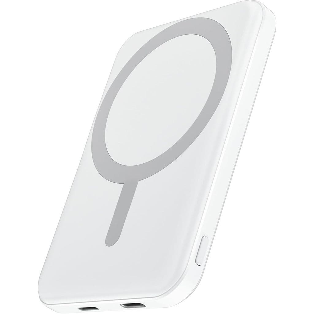 podoru para Bateria Magsafe, Power Bank Magnético de 5000mAh com Cabo Tipo-C, Carregamento Rápido PD de 20W, Entrada de