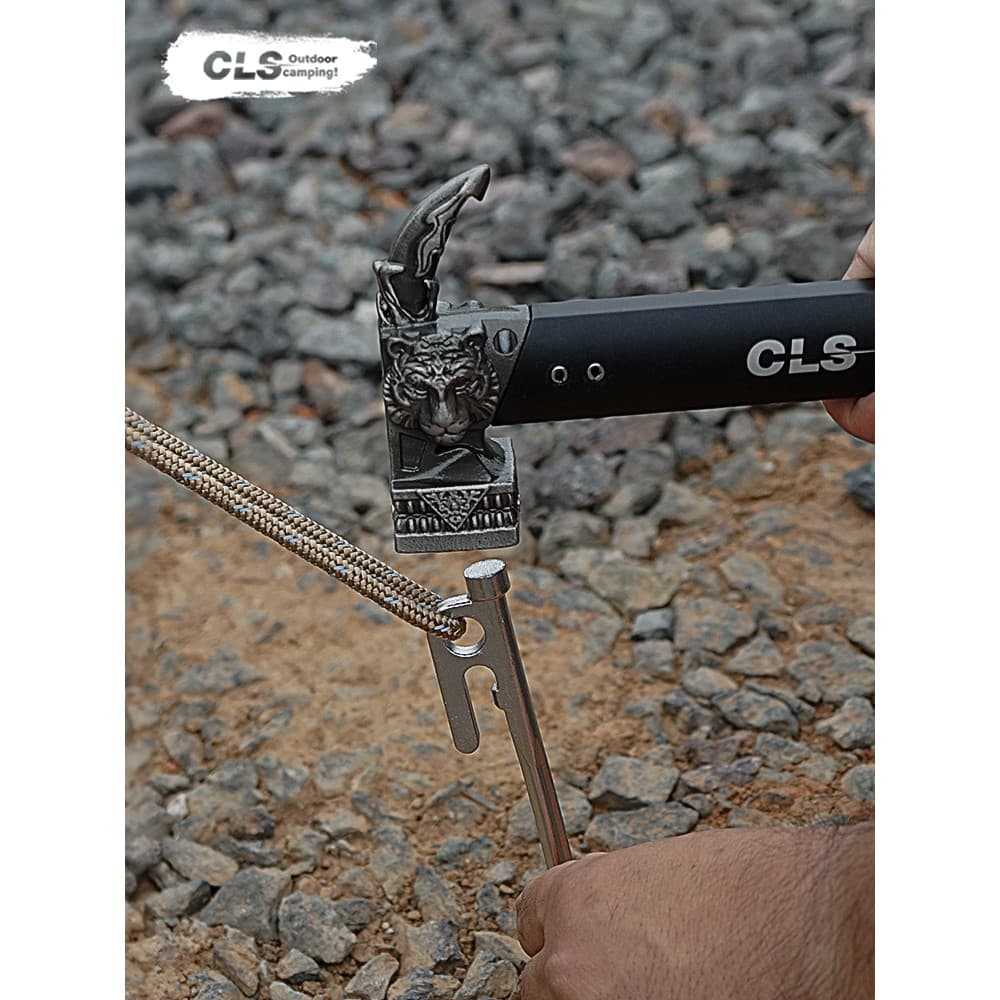 CLS Novo Estilo Ao Ar Livre Torneira Martelo de Acampamento Martelo de Aço Inoxidável Ferro Multifuncional Portátil Tend