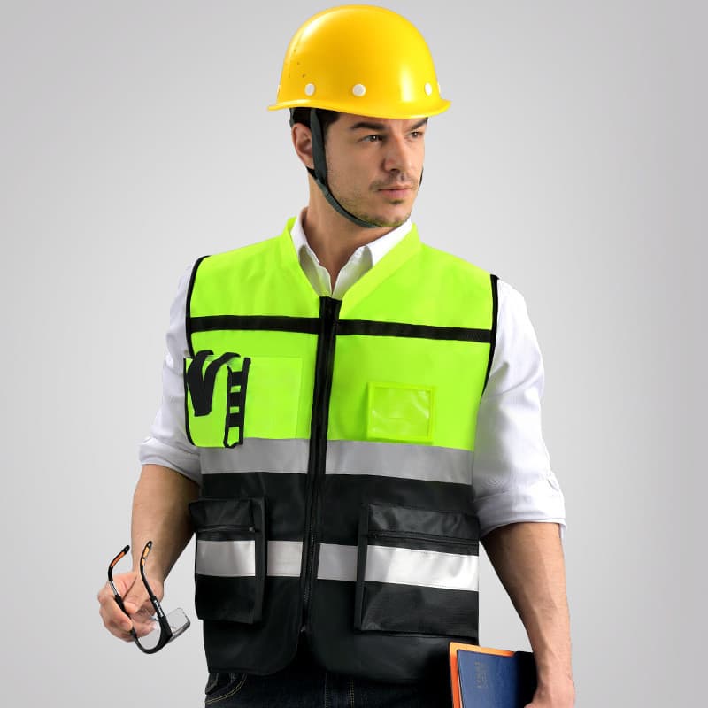 Colete Refletivo LIKAI para Motociclismo, Roupa de Segurança para Canteiros de Obras, Jaqueta Refletiva, Vestuário para