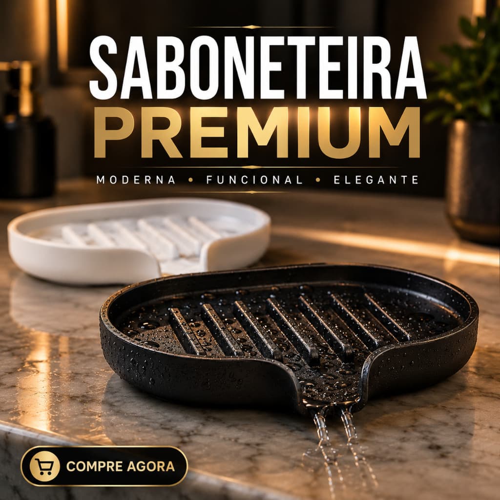 Kit 2 Saboneteiras para Lavabo com Escoamento Rápido Evita Lodo e Conserva o Sabonete promoção