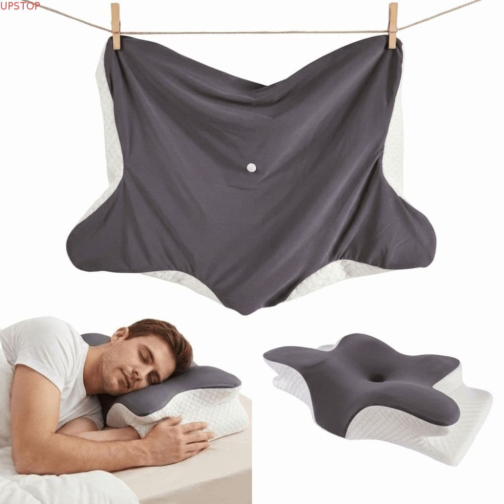 Fronha Cervical UPSTOP , De Espuma Viscoelástica De Tecido De Resfriamento Com Absorção De Umidade , Respirável