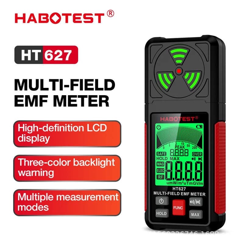 Detector de radiação, testador de radiação de campo elétrico de alta frequência