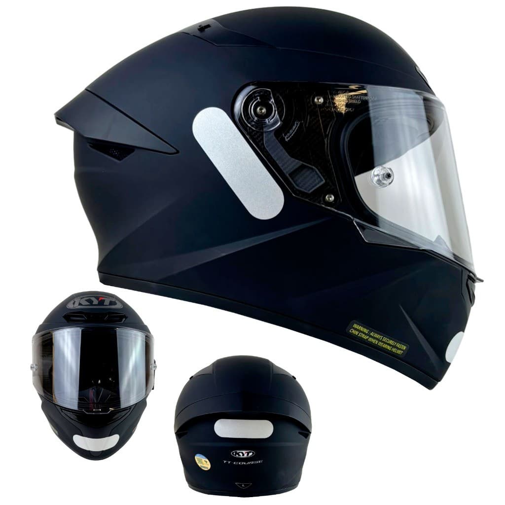 Capacete Moto Fechado KYT TT Course Plain Matt Preto Fosco Integral Novo