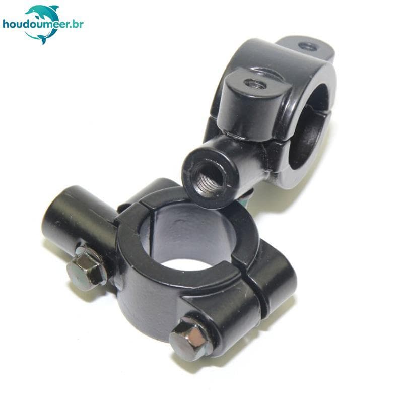 HOUDO Suporte Para Guidão Retrovisor De Motocicleta , Adaptador De Alumínio Preto De 8mm , Base De Braçadeira 100mm