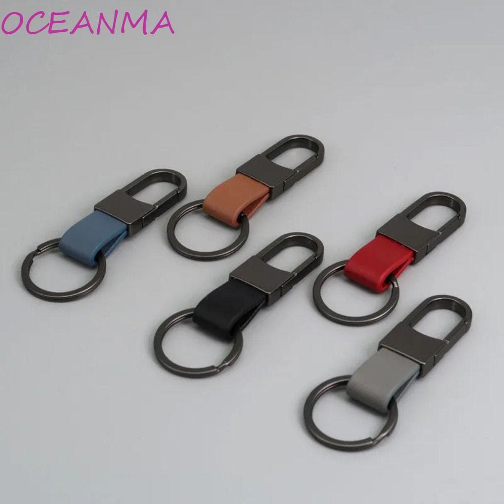 Chaveiro De Pele De Couro OCEANMA , Multifuncional Anti-Perda Para Pendurar Na Cintura , Durável