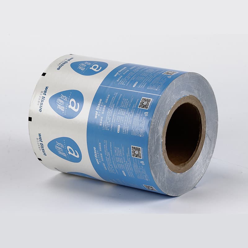 Material de papel alumínio puro impresso para embalagem externa de compressas de algodão com álcool, 10 kg/rolo