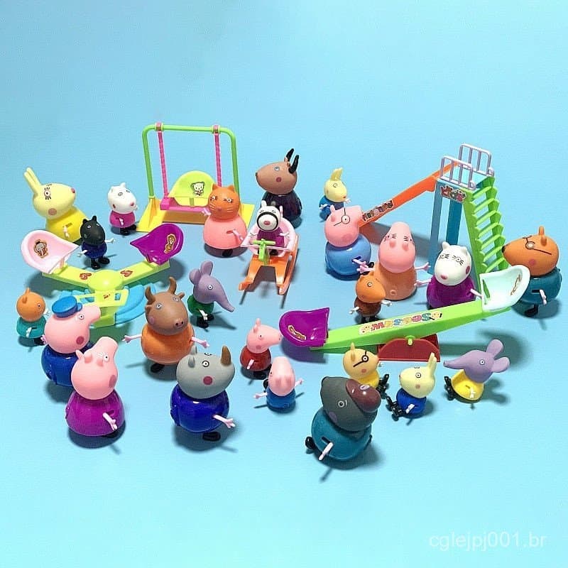brinquedo peppa pig infantil modelo pepa pig george pig family presentes de aniversário