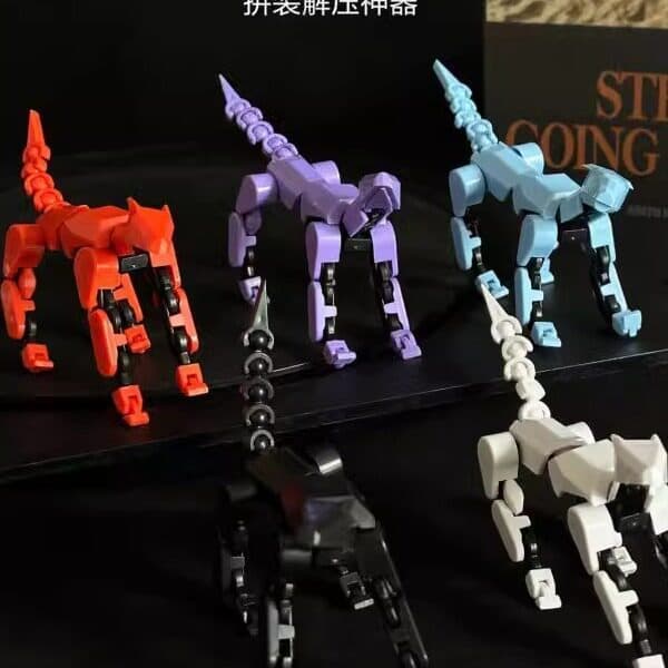 Sorte boneca cão conjunta robô cão móvel 3D brinquedo cão 3a geração manequim boneca DIY corpo inteiro descompressão fer