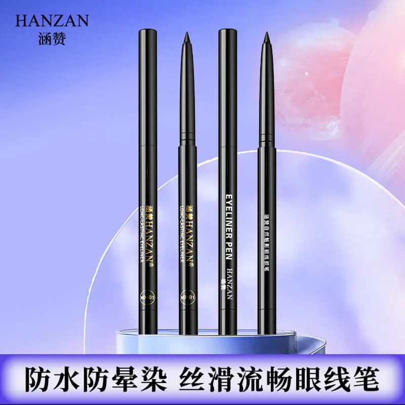 Hanzan Eyeliner Gel Pen Suave de Secagem Rápida com Apontador de Lápis À Prova D 'Água À Prova de Suor de Longa Duração