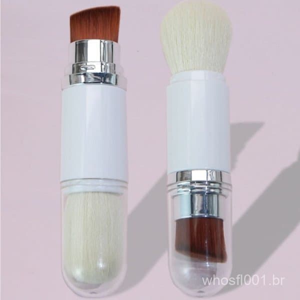 Kit 2 em 1 Pincéis Para Maquiagem Estilo Kabuki Pó Blush