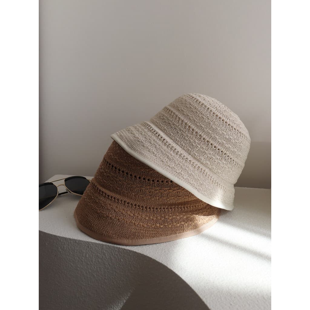 Estilo japonês primavera verão luz fina papel japonês frente longa volta curto balde chapéu feminino Retro profissional