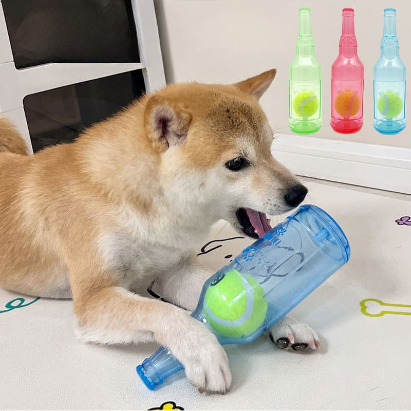 Brinquedo para cães resistente a mordidas: mordedor flutuante de borracha TPR em formato de tênis dentro de uma garra