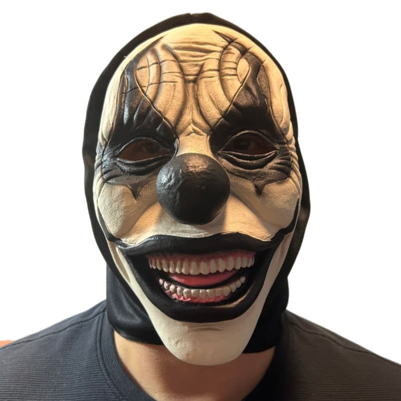 Máscara Palhaço Sarcastico Fantasia Assustador Dia das Bruxas Halloween Carnaval Festa dos Caretas