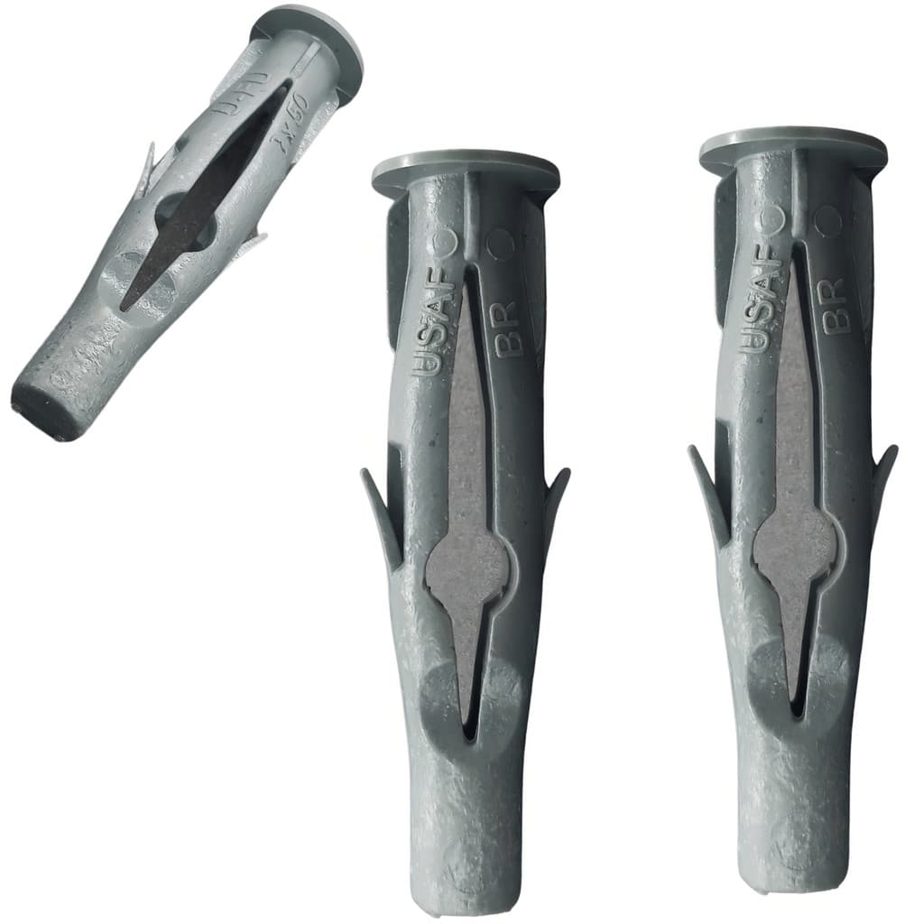 Bucha Ufu 6mm com Aba Para Tijolo Bloco Parede Oca 1000un
