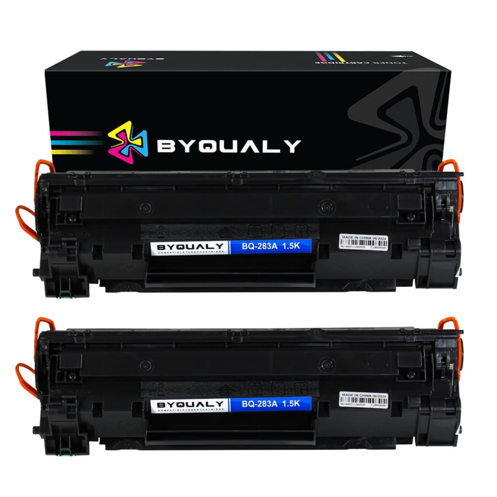 Kit 2 Toner Compatível Hp 283A Cf283A M127 M127fn M127FW M125a M125 M201 M226 M202 M225 Byqualy Novo