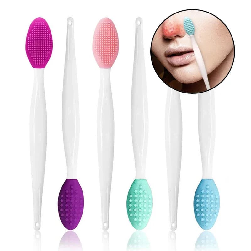 12 Pçs Macio Limpeza Profunda Esfoliante Silicone Rosto Escova De Facial Nariz Poros Profundos Cuidados Com A Pele Esfre