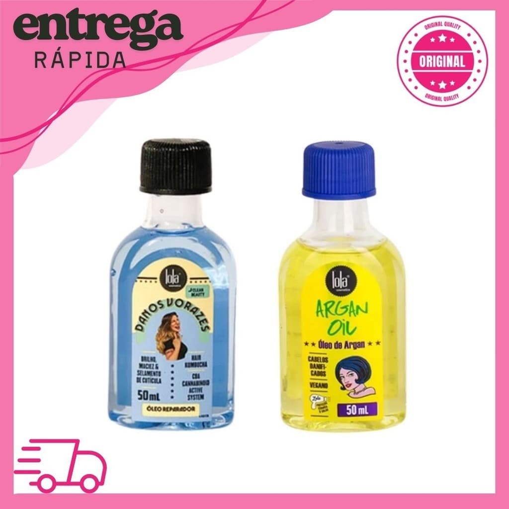 Lola Kit Oleo Danos Vorazes e Oleo de Argan 2  Itens
