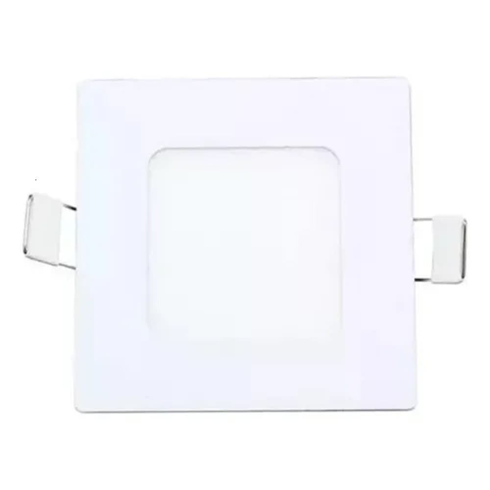 Kit 3 Luminaria Plafon Spot Led Embutir Quadrado 3w 3000k Bivolt Startec