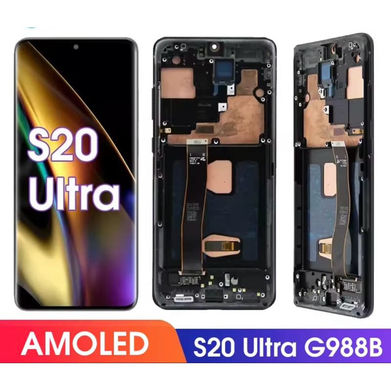 Promoção Tela Frontal Lcd Touch Display Compativel S20 Ultra Sm-g988 Amoled Top Testado Pronto Entrega