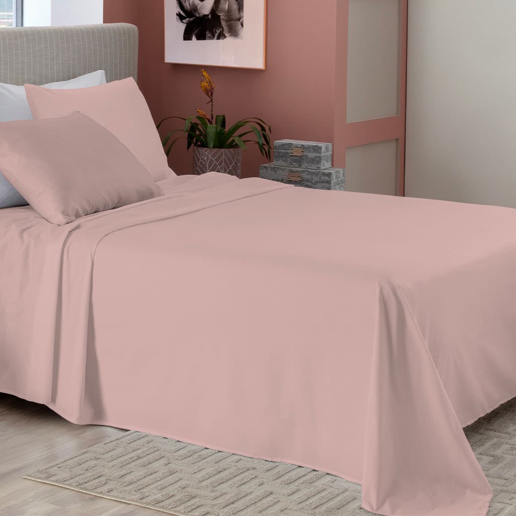 Jogo De Lençol Fronha Casal 240x220cm Microfibra 3 Peças com elástico Camesa