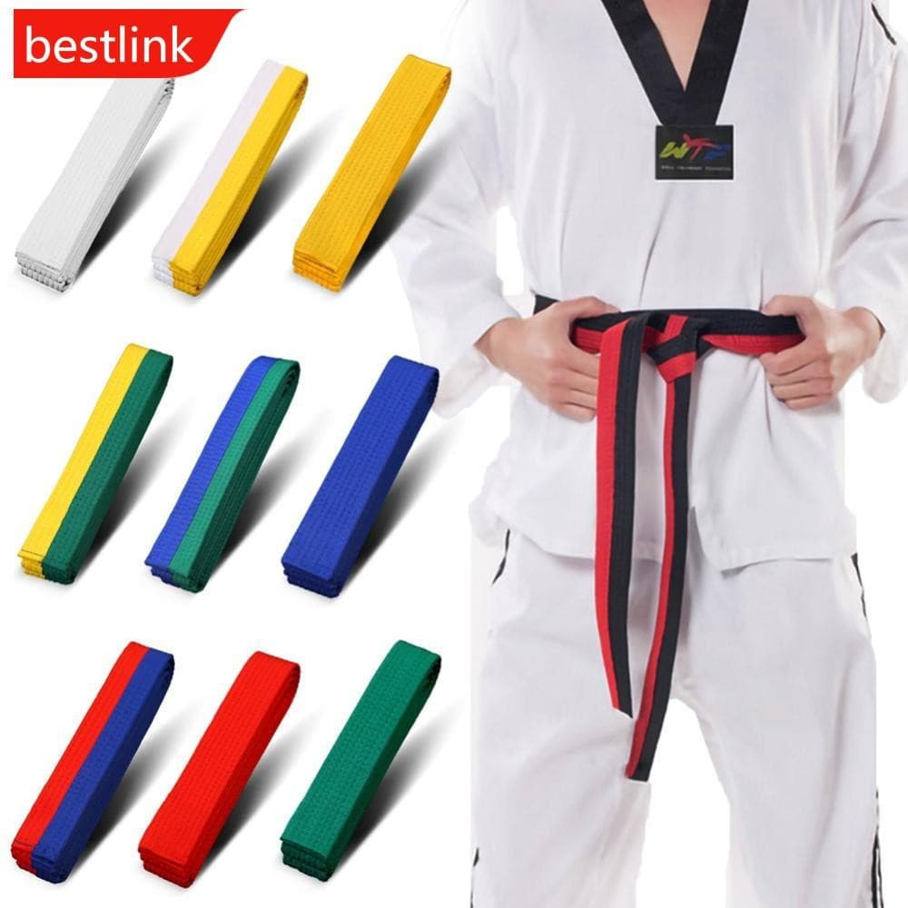 BESTLINK 1Pc Artes Marciais Karate Judo Taekwondo Cintos Profissionais Jiu jitsu Fitas Padrão Cintura Protetora M7W8