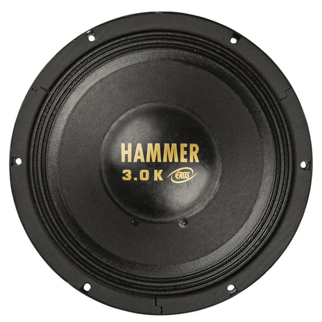 Woofer 12 Polegadas Eros E12 Hammer 3.0K 1500W RMS 4 Ohms Potência Som Carro Trio