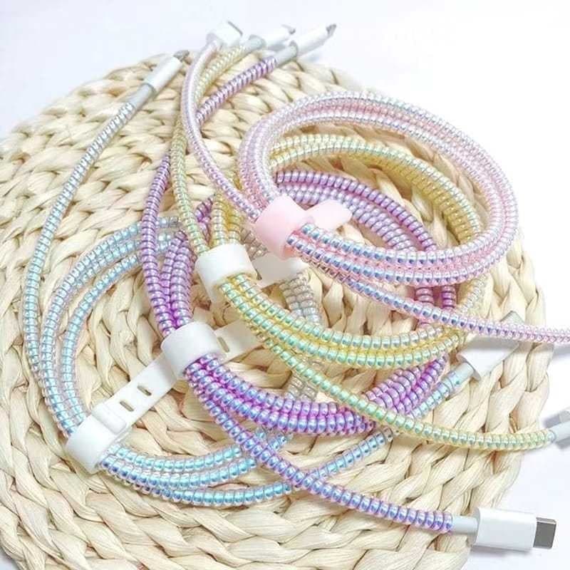 Capa protetora espiral para cabo USB de 1,4m