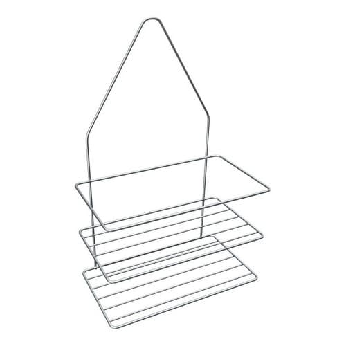 Organizador Banheiro 2 Andares Suporte Shampoo Aramado Luxo Cor Cromado