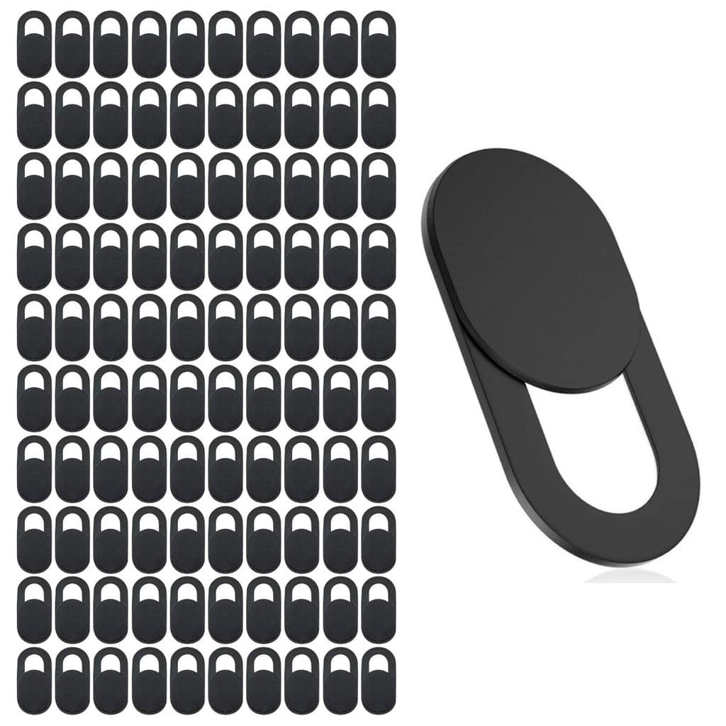 Kit 2500x Tapa Tampa Bloqueador Câmera Protetor Webcam Cover Anti-Espião Notebook Celular Macbook Tablet Cor: Preto