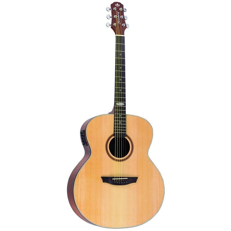 Violão Jumbo Eletrico Aço Strinberg Sj200 Natural Fosco