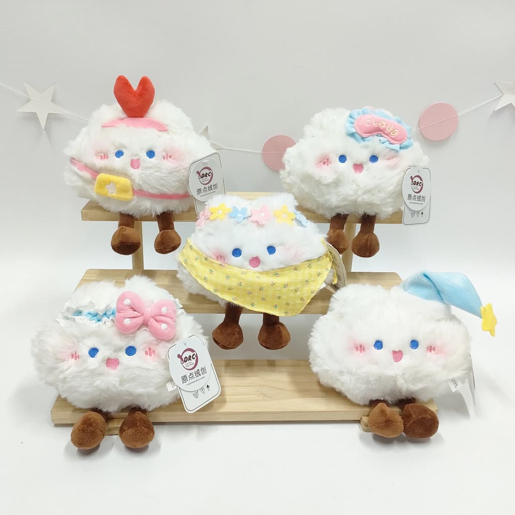 Origem criação de pelúcia nuvem aromaterapia brinquedo de pelúcia dormir nuvem boneca máscara de olho nuvem acompanhando