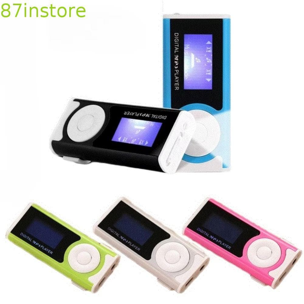 INSTORE1 USB MP3 Music Players , Clipe De Metal Com Tela LCD Mini MP3 Portátil , Som Sem Perdas