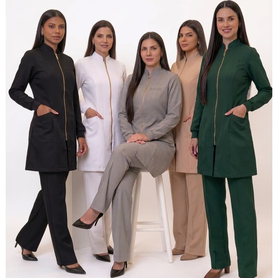 Jaleco Feminino De Tecido Oxford Novo Lançamento Premium