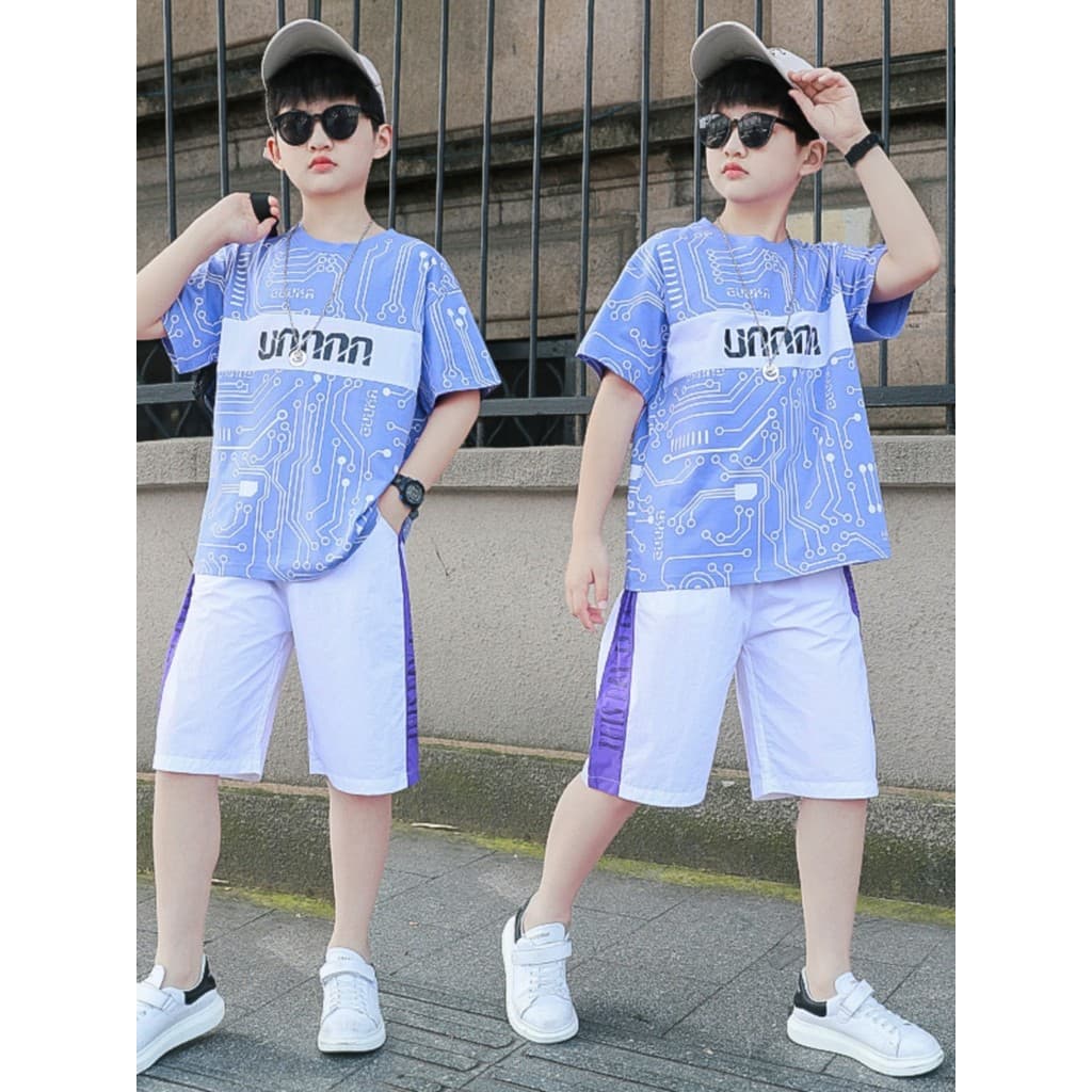 Meninos ternos de verão 2026 novo estilo crianças médio grande meninos moda meninos roupas bonito verão influenciador ro