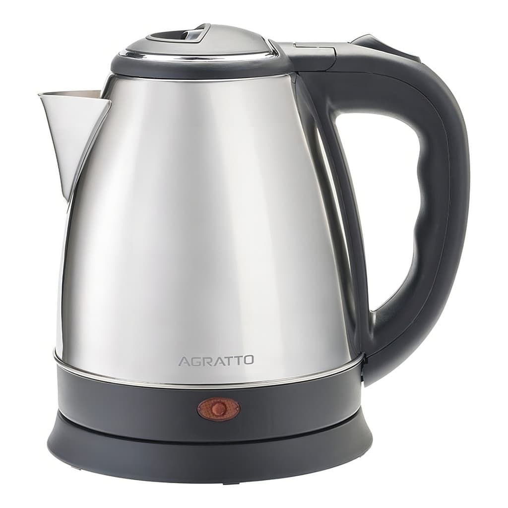Chaleira Elétrica Inox Agratto 1,8l Aquecimento Rápido - Preto Inox