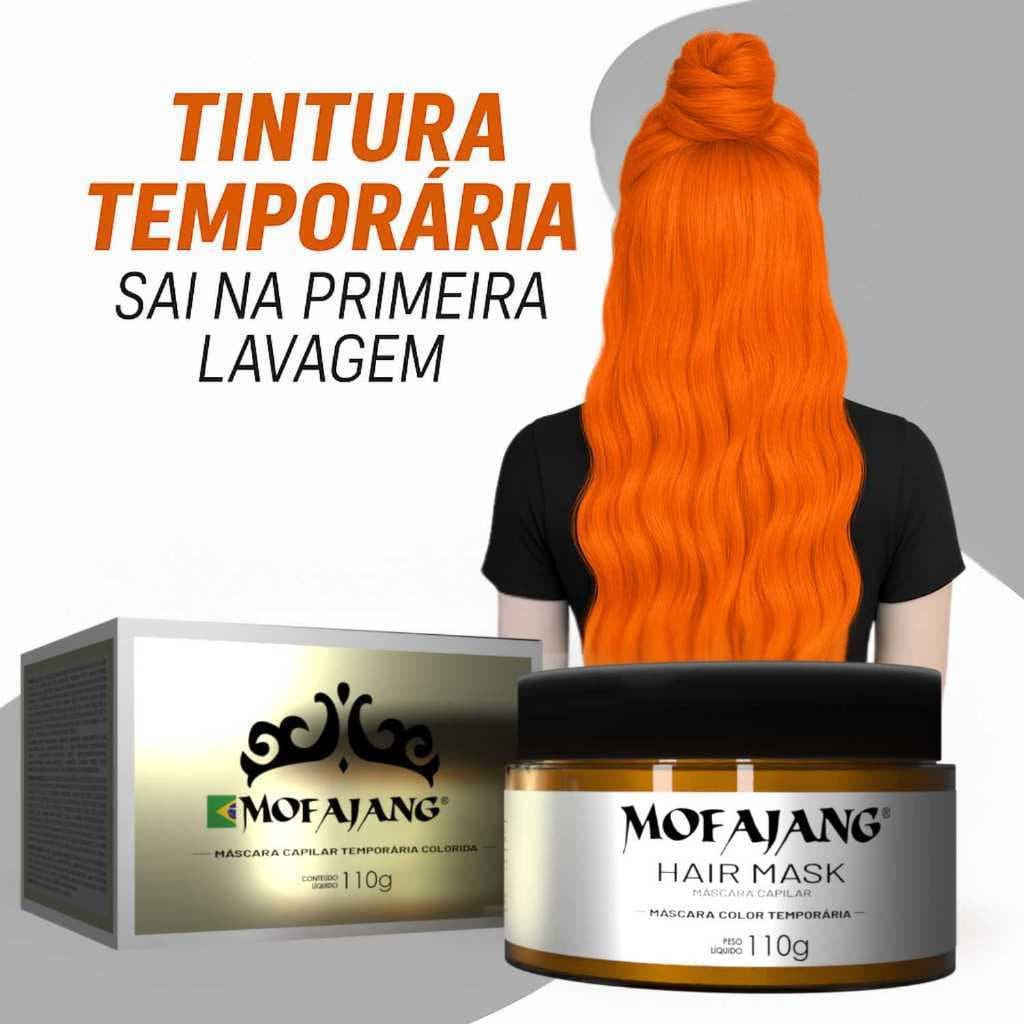 Mofajang Cera tintura lavável temporária - Orange
