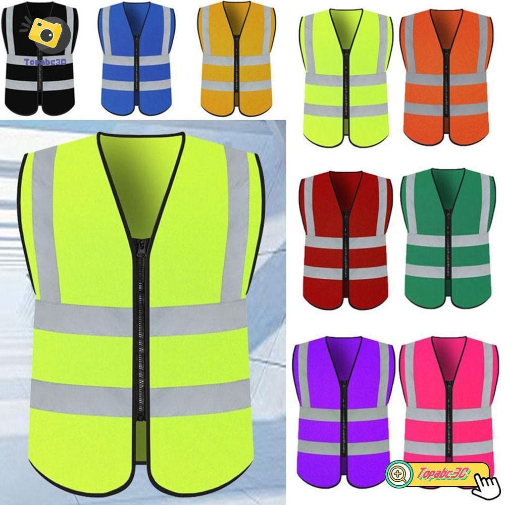 Pasta De Colete Reflexivo TOPABCC , Esportivo De Corrida Multicolorido De Alta Visibilidade , Roupas Reflexivas
