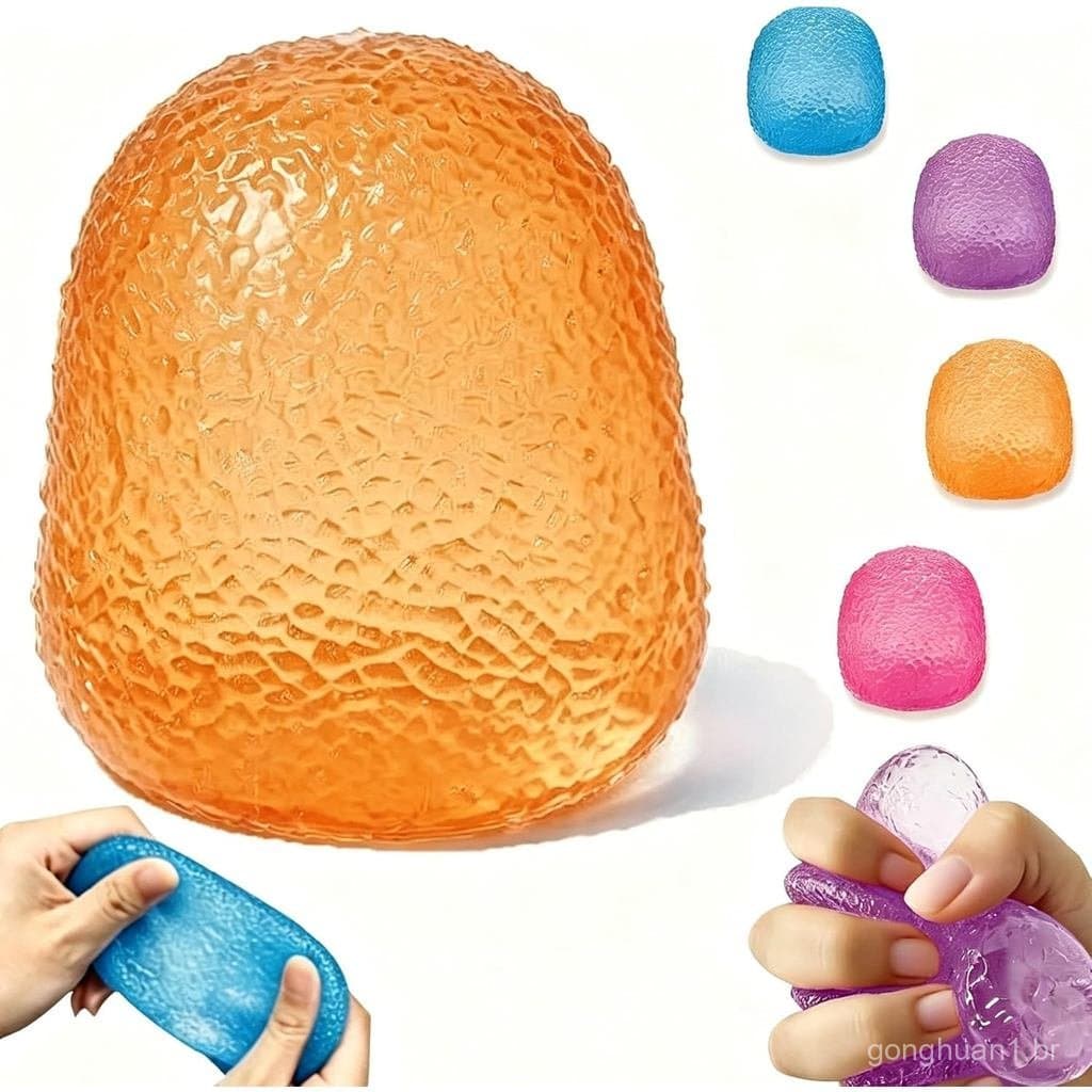 Brinquedos Antiestresse Squishy Gumdrop para Crianças e Adultos, Bola Super Sólida para Apertar, Sensorial para Alívio d
