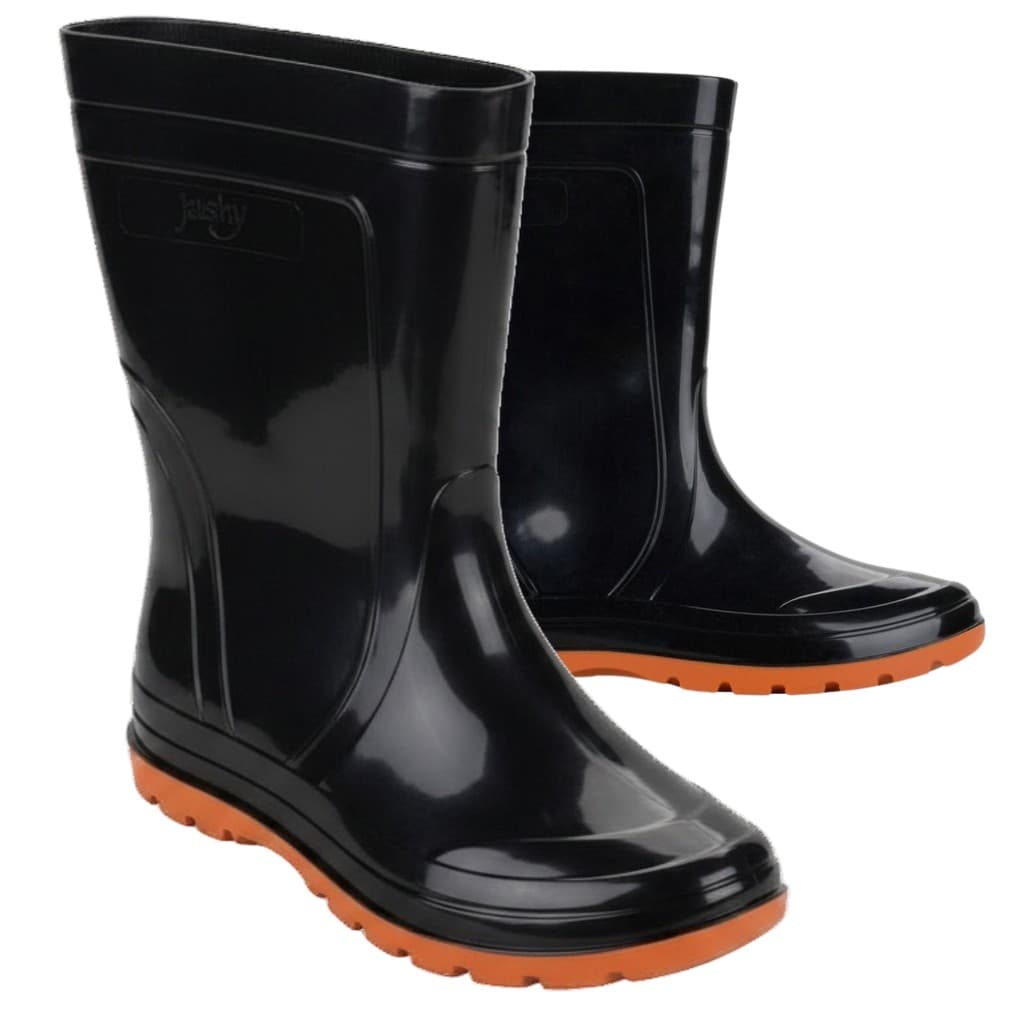 BOTA GRENDENE JETSKY INFANTIL PRETO SOLA LARANJA
