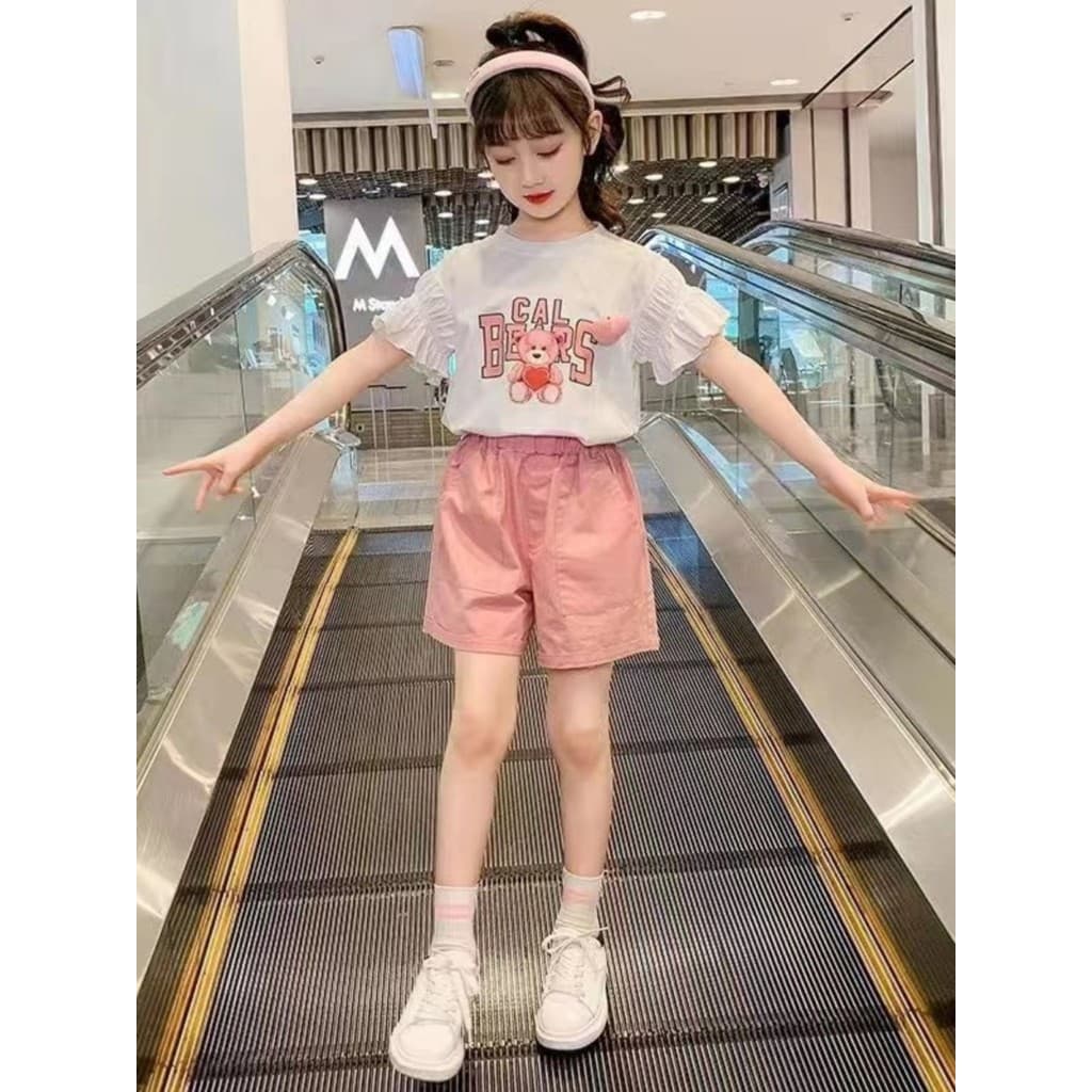 Verão meninas terno Casual estilo ocidental roupas infantis versão coreana solto médio grande crianças influenciador de