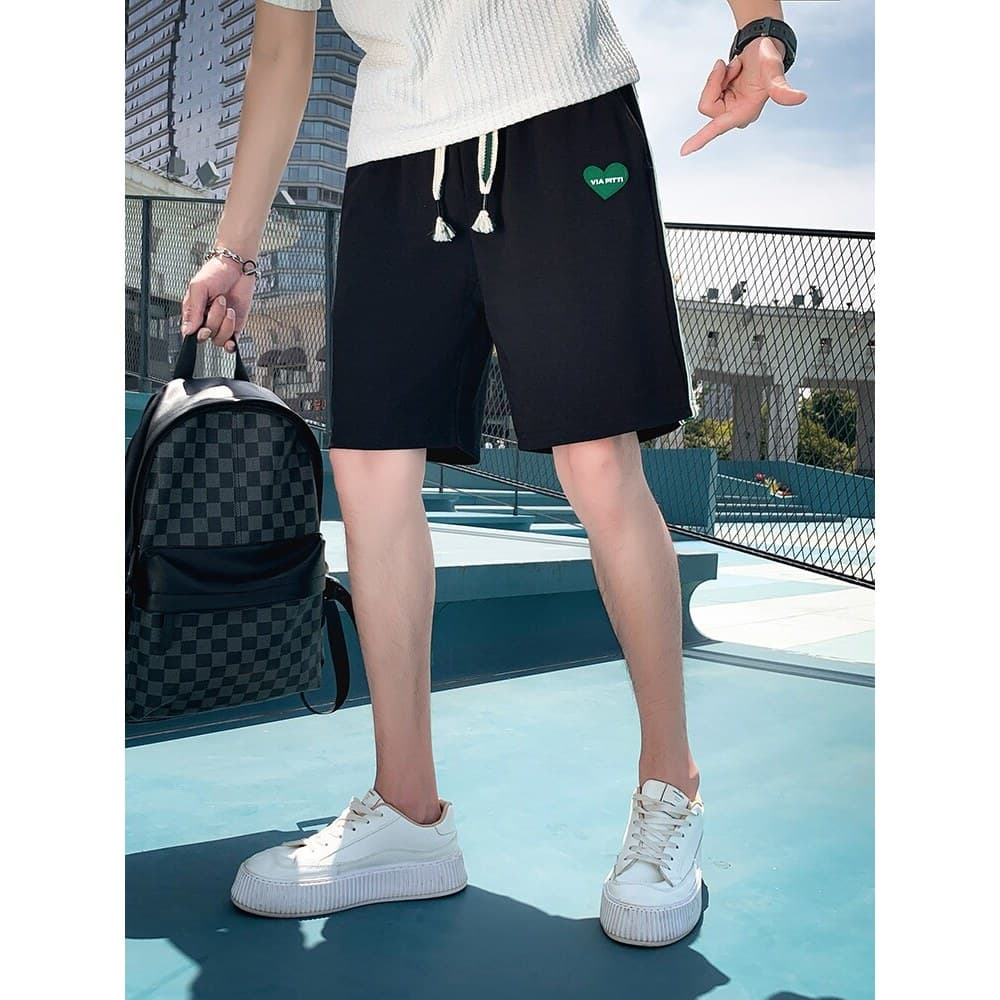 Verão Casual Shorts masculino na moda marca plâncton bonito fino calças de cinco pontos 2024 novo estilo calças masculin