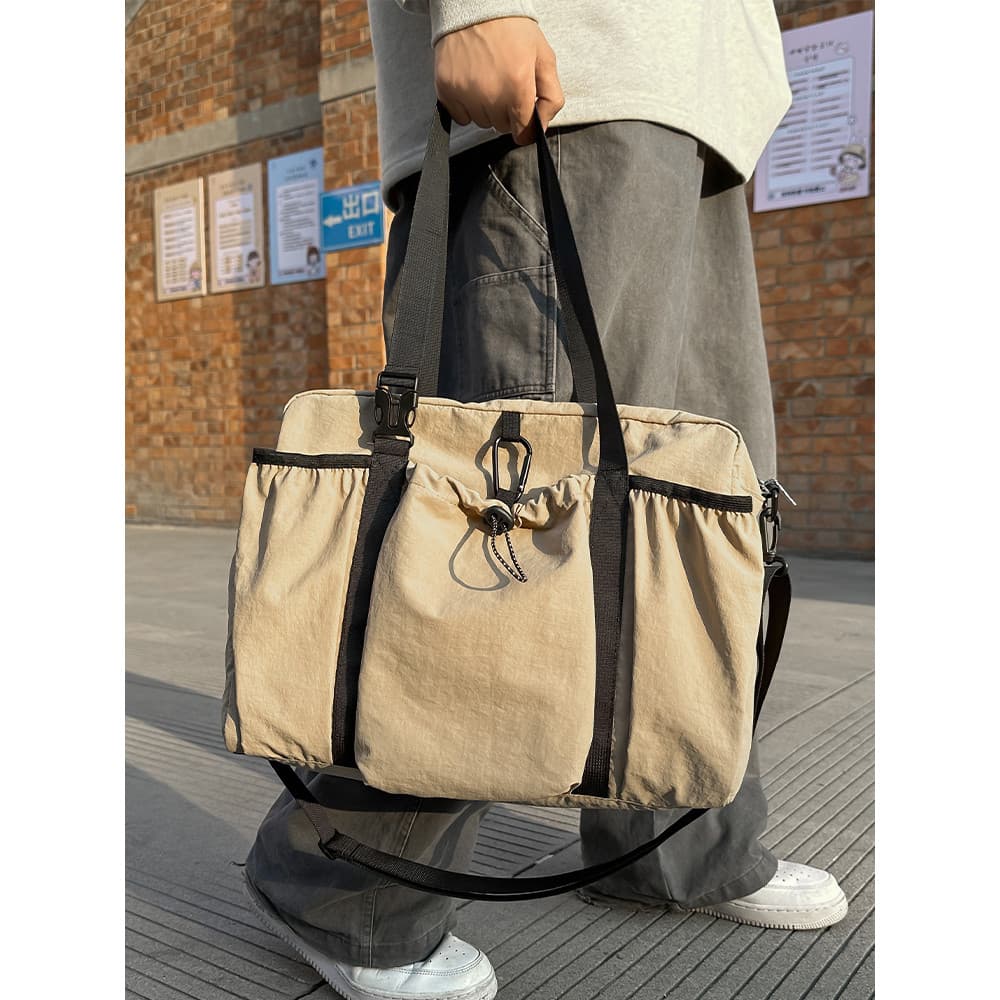 Bolsa de viagem de curta distância de grande capacidade feminina leve bolsa de bagagem masculina viagem de negócios bols