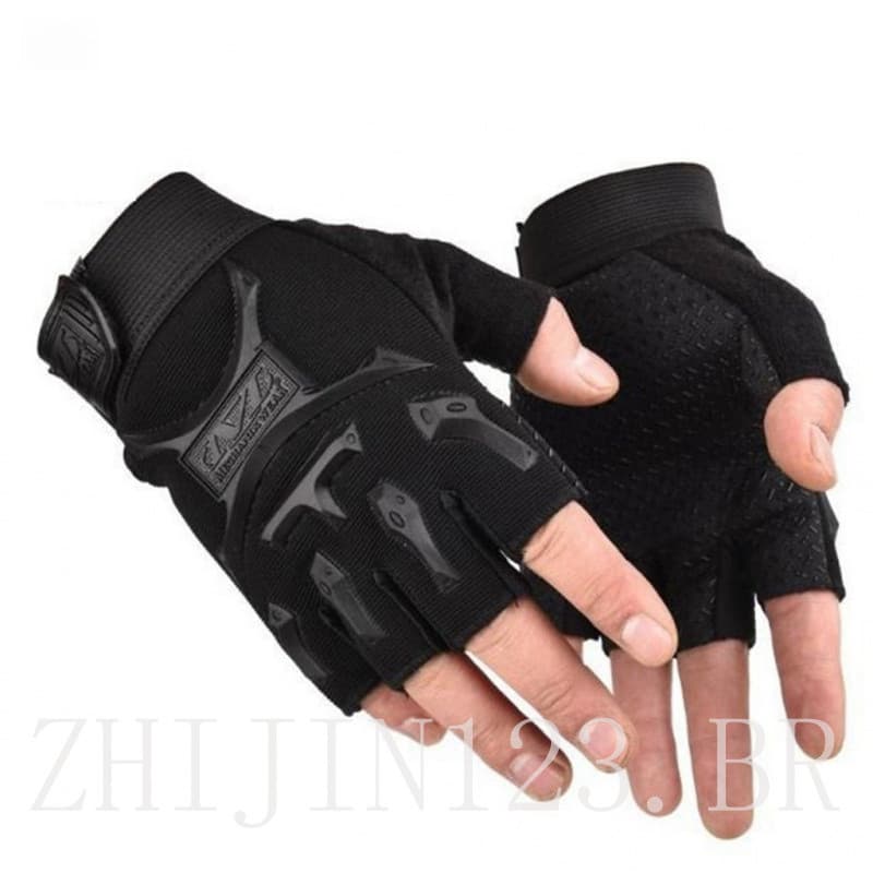 1 Par de Luvas de Ciclismo de Meio Dedo para Meninos e Meninas, para Crianças, Esportes ao Ar Livre, Antiderrapantes