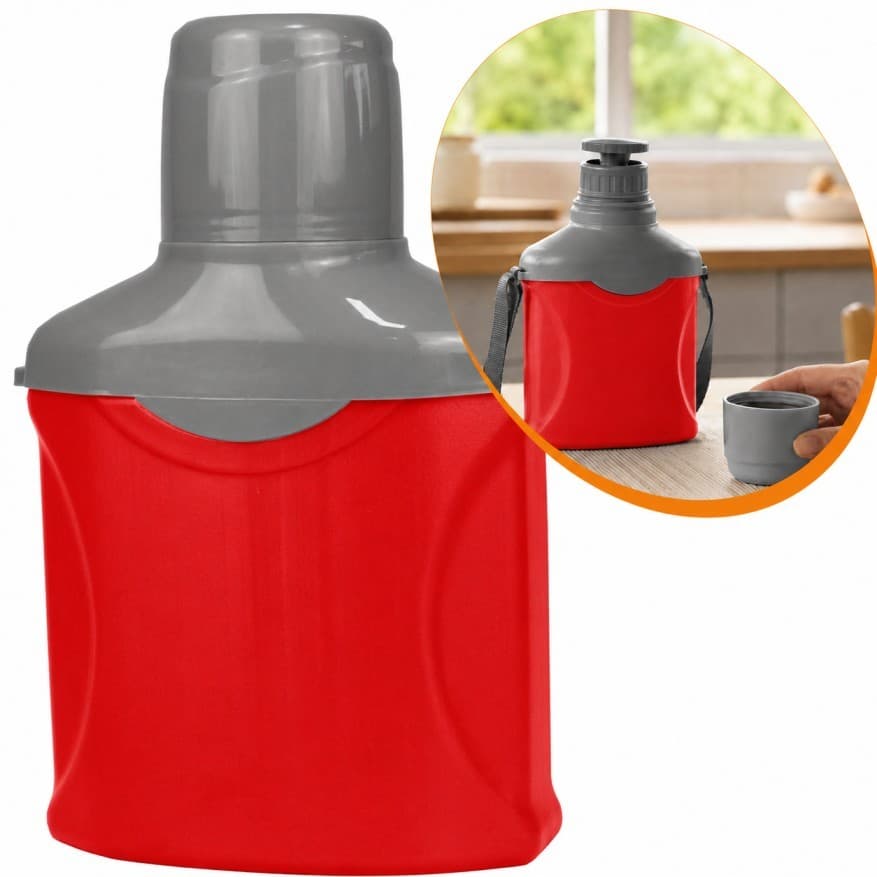 Cantil Vikterm 1 Lt. Vermelho/Cinza Profissional Premium Alta Qualidade Original