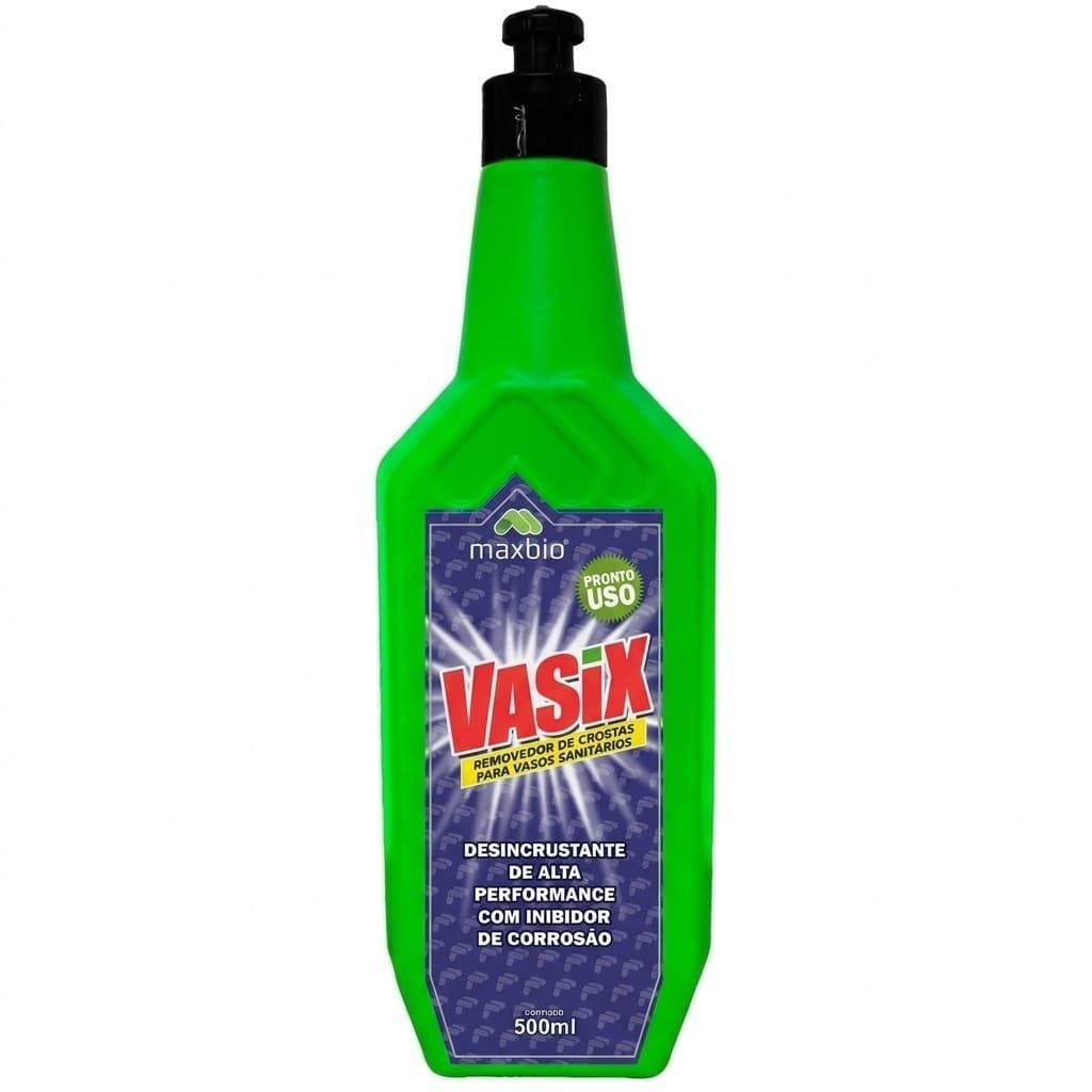 Vasix Limpa Vaso Sanitário Maxbio 500ml Restaurador De Louças Sanitárias Profissional