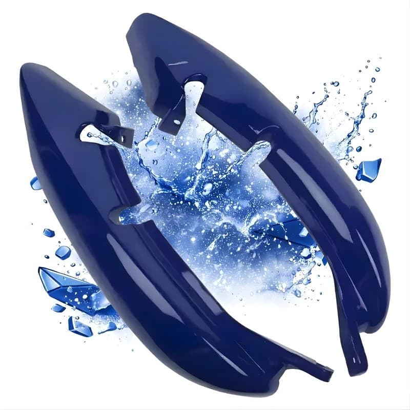 Carenagem Traseira Rabeta Titan 125 2000 até 2004 Azul Com Brilho Envernizado