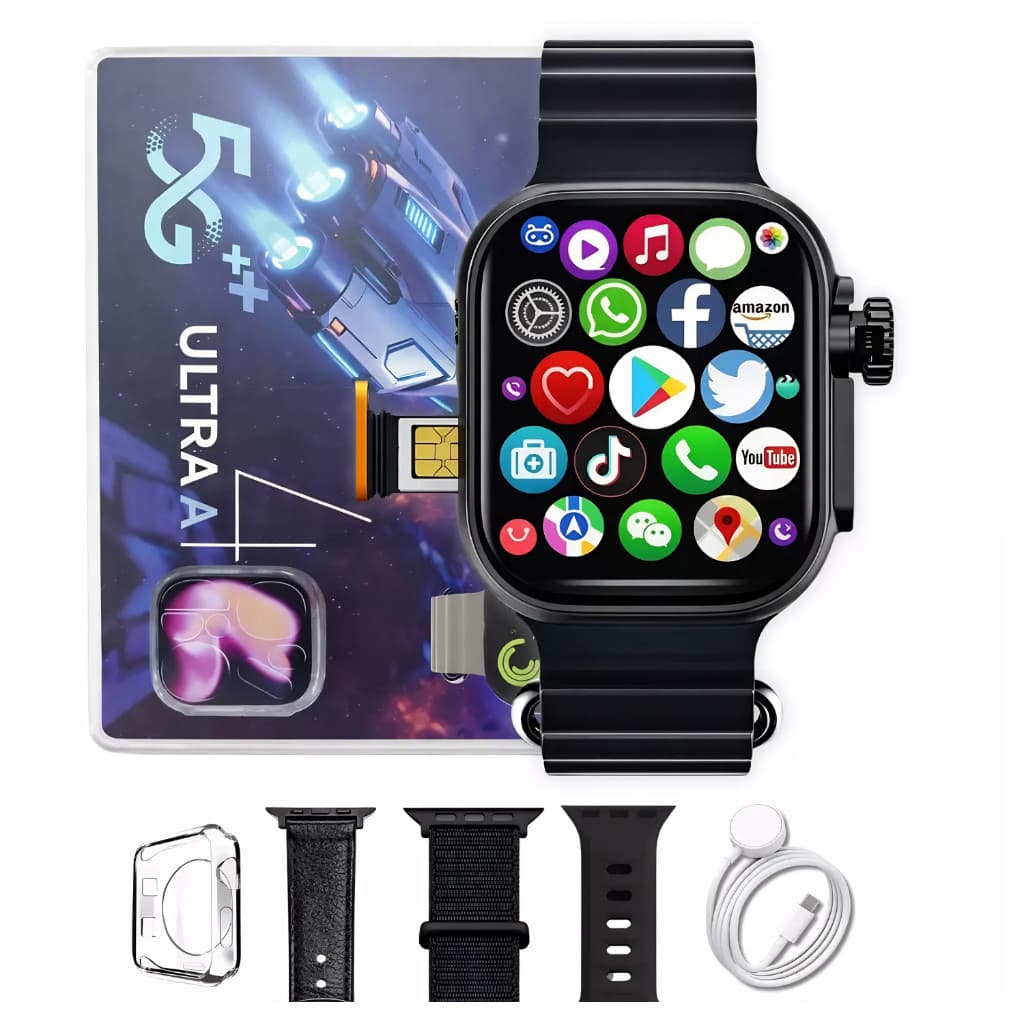 Smartwatch Microwear Ultra 4 5G AI Android 2GB AMOLED com Chip Câmera Wi-Fi IA Original
