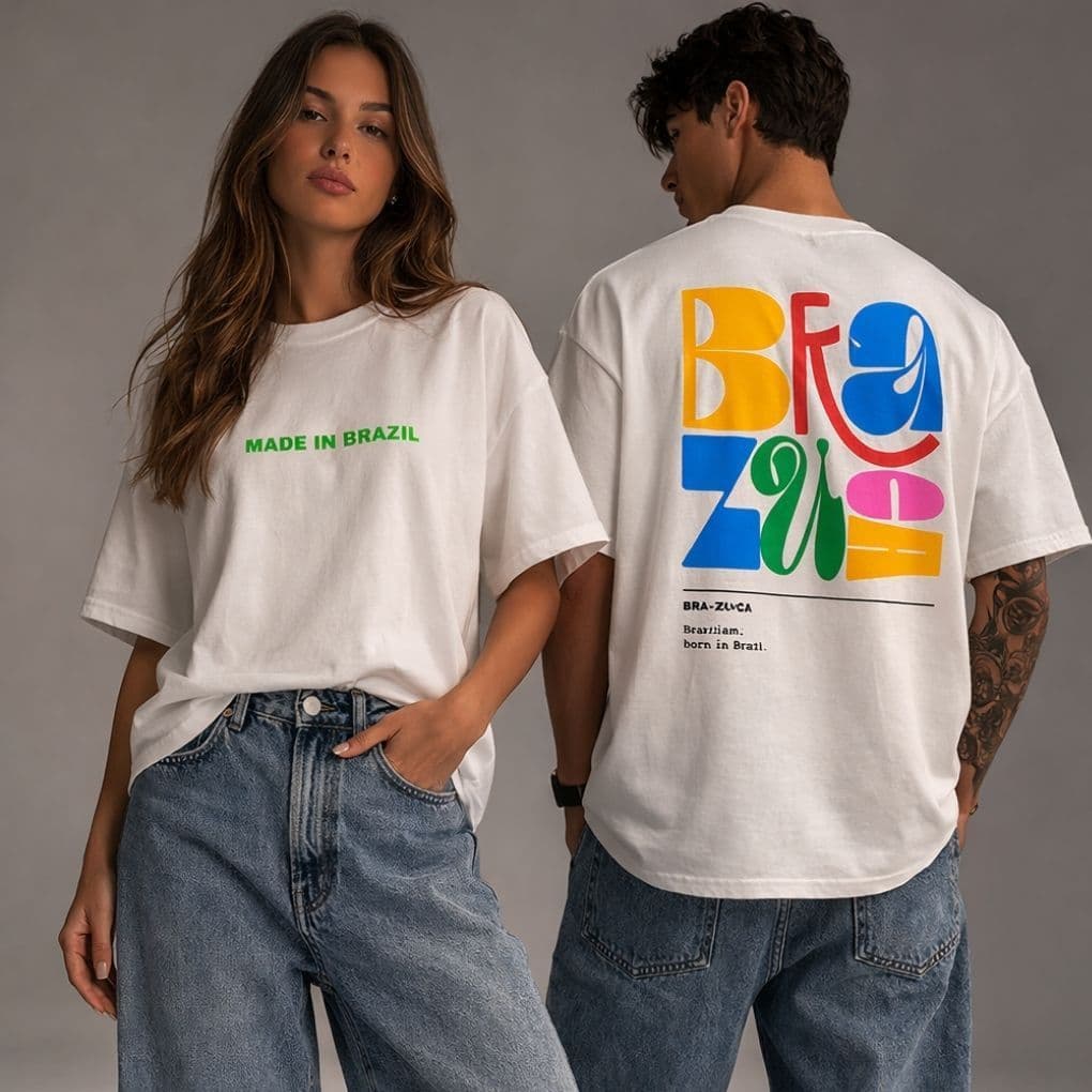 Camiseta brasil unissex blusa brazuca amor copa do mundo 2026 tendencias brasileiras tshirt over