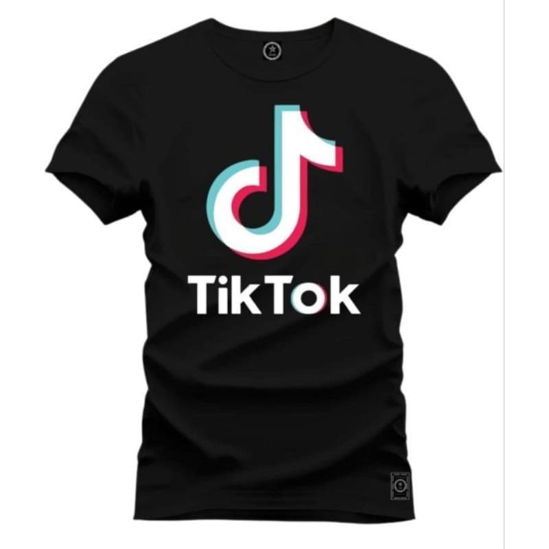 camiseta basica 100% algodão estampada Tik Tok uso casual dia a adia entrega imediata